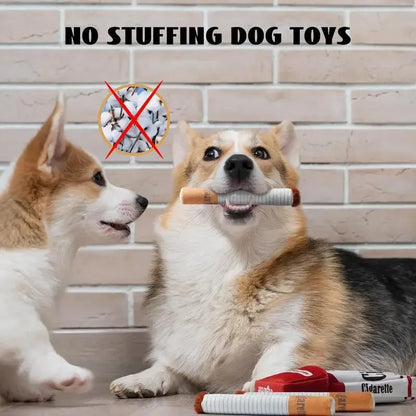 Interactive Plush Dog Toy - Creative Giggling Cigarette Design for Engaging Playtime and Chewing Fun, Ideal Gift for Pets